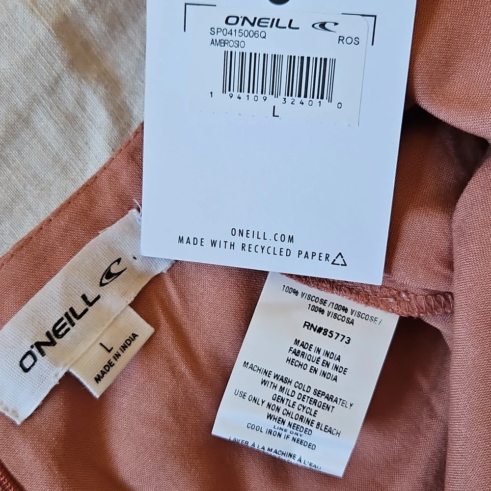 O'Neil Ambrosio Pink High-Low Maxi Skirt High Waist Size Large Lightwaist - Picture 13 of 14